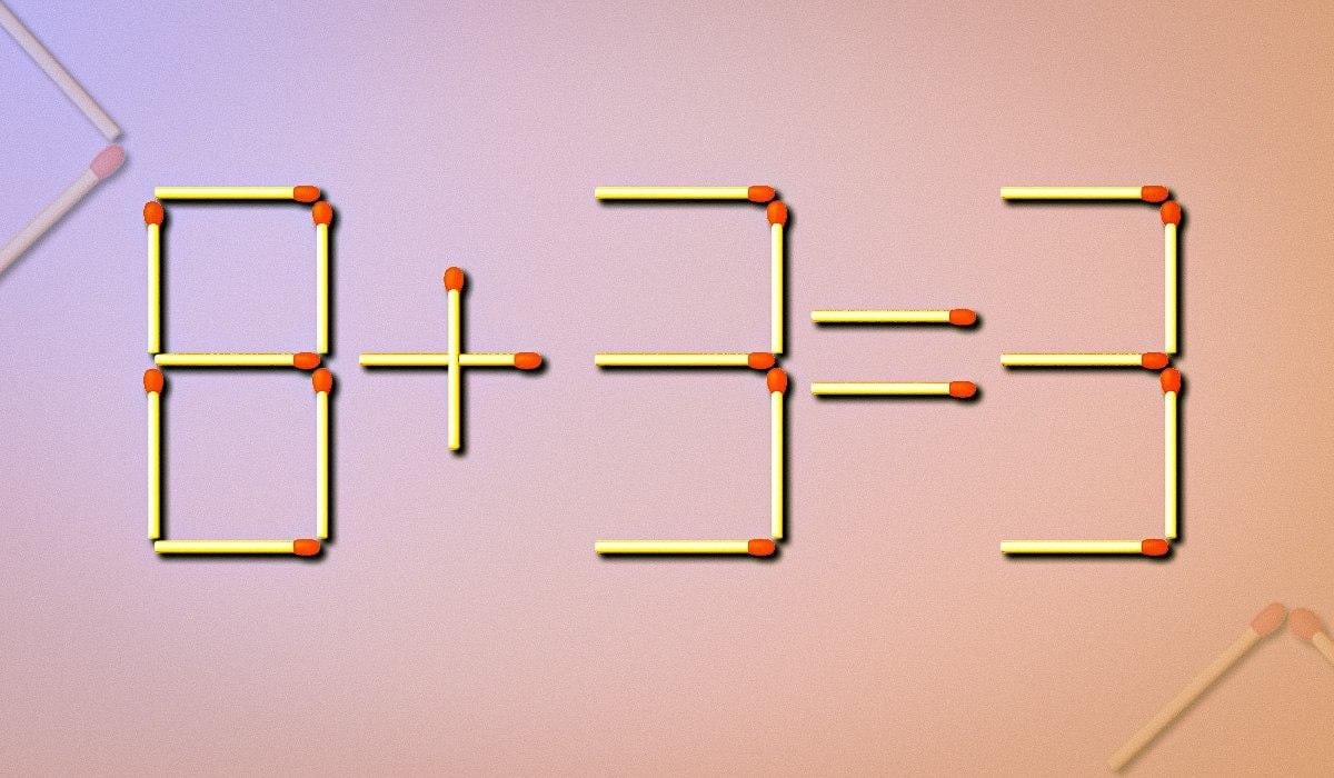 Ktorá zhoda musí byť pretiahnutá, aby bola rovnosť správna: IQ test Ktorý zápas musí byť pretiahnutý, aby bola rovnosť správna: IQ test