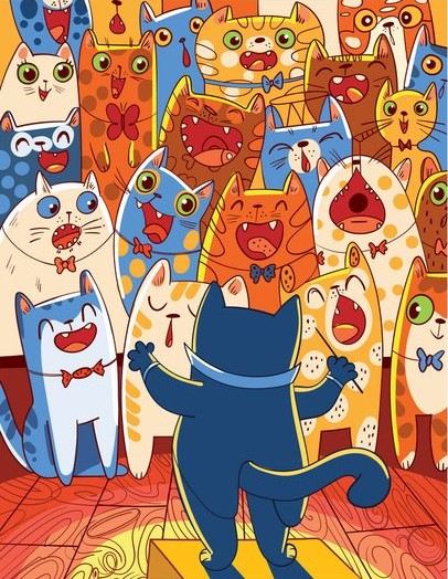 Nájdite rybu medzi mačkami: zábavný hlavolam pre ľudí s orlím zrakom