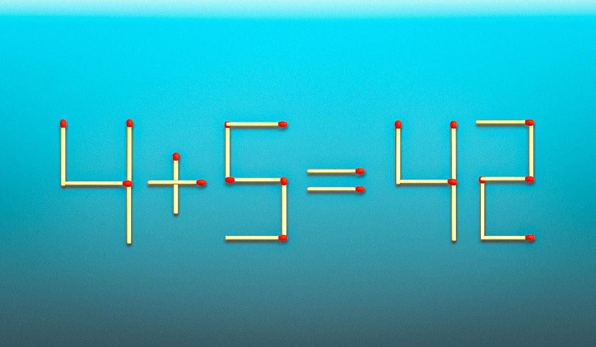 Potiahnite 2 zápalky a rovnosť sa stane správnou: rýchly IQ test