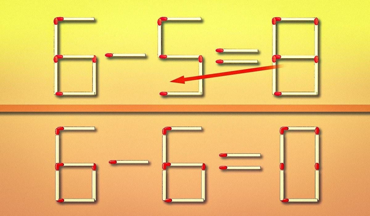 Za 10 sekúnd musíte presunúť iba jednu zápalku: test inteligencie