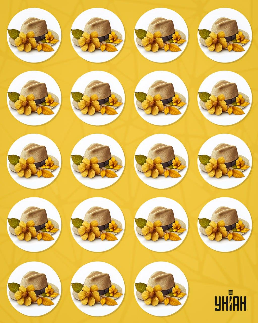 Musíme nájsť zvláštny klobúk medzi hromadou iných / koláž Moje