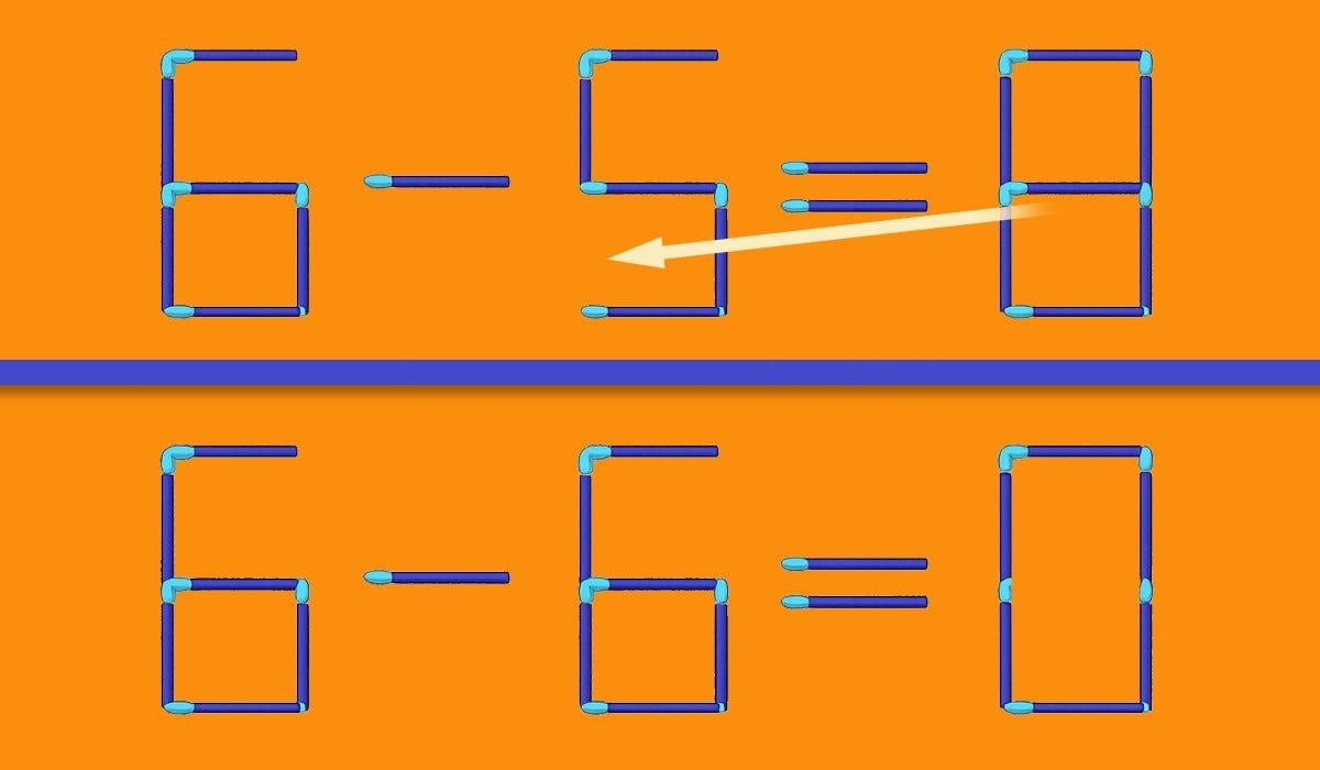 Rýchly IQ test: stačí presunúť jednu zápalku