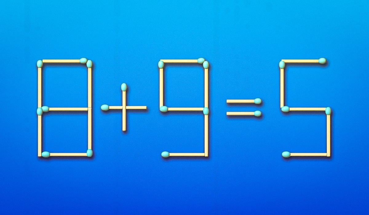 Na opravu chyby stačí presunúť len jednu zápalku: IQ test za 11 sekúnd