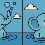 Geniálny test: nájdite 3 rozdiely na obrázku slona vo vode za 23 s Geniálny test: nájdite 3 rozdiely na obrázku slona vo vode