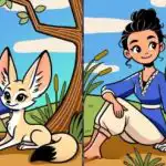 IQ test: nájdite 3 rozdiely medzi obrázkom dievčaťa a líšky