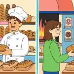 IQ test: nájdite 3 rozdiely na obrázku pekára za 25