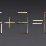 Veľmi ťažká hádanka: musíte presunúť iba jednu zápalku